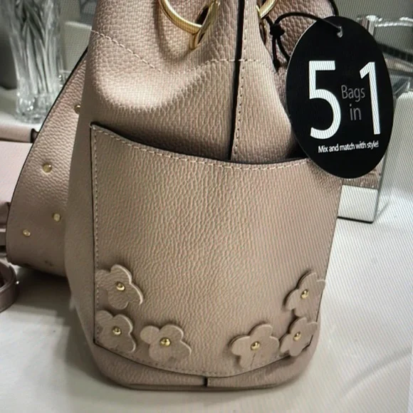 Marc New York/Andrew Marc 5 Bags In 1. Khaki Color NWT - Picture 10 of 12
